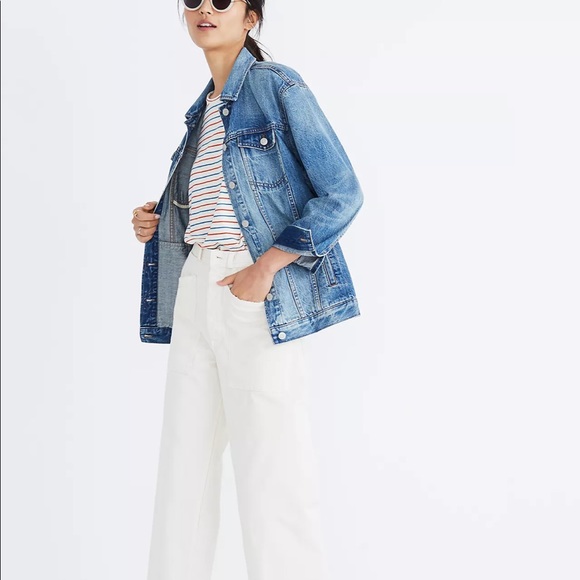 Madewell The Oversized Jean Jacket in Capstone Wash size XS - Picture 2 of 8